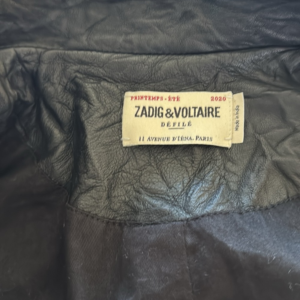 Zadig and Voltaire Verys studded leather jacket - 36 NWOT - Picture 10 of 11